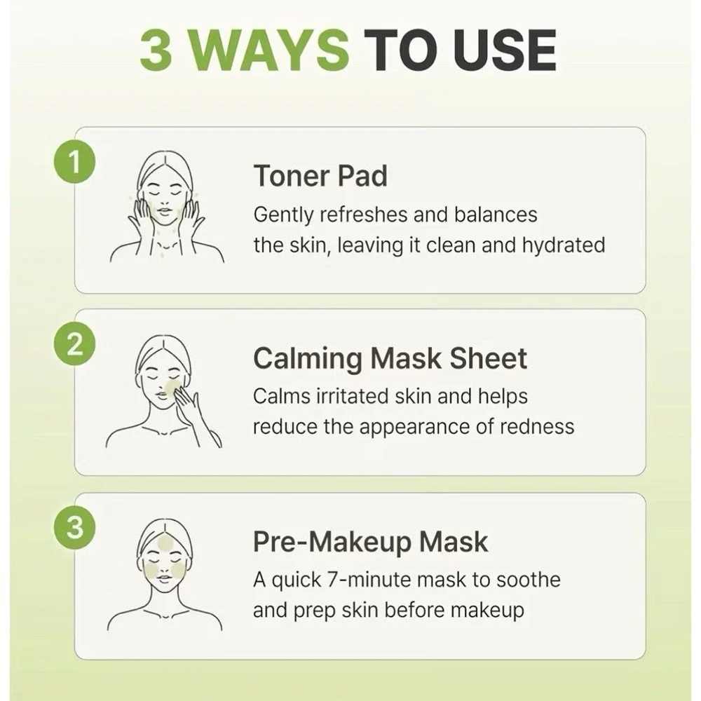 Rbfy. 7 Relief Ampoule Pad Toner Pads,‎ Centella Deep Hydration for Redness
